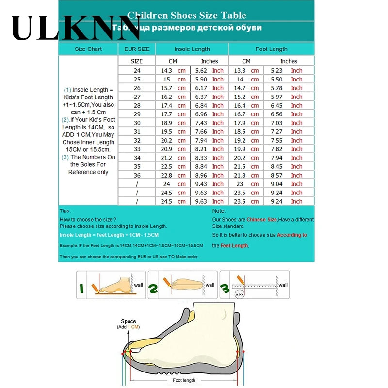 ULKNN Kids Shoes Winter Boots For Boy Waterproof Pu Upper Baby Girls Child Plus Velvet Thickened Footwear Non-Slip Warm