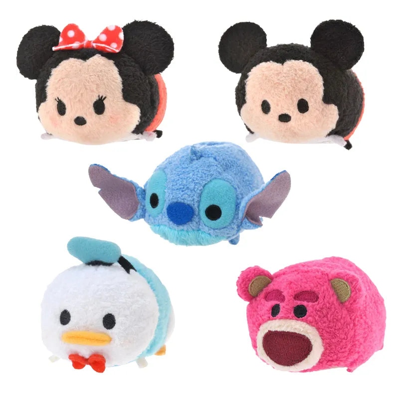 9Cm Mickey Minnie Stitch Hulk Spider Man Donald Duck Plush Toys Disney Tsum Plush Toy Doll Peluche Soft Toys Gift for Children