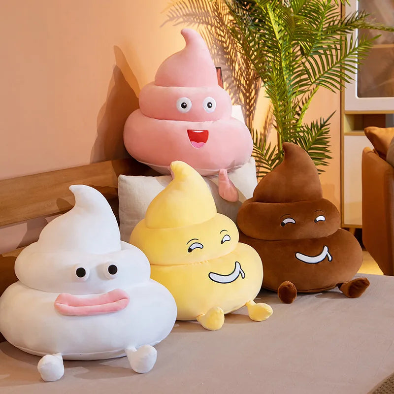 25CM New pattern Lovely Browm Smiely Pillow Plush Cushions Home Decor Gift Stuffed Poop Doll Toys pillow Home Furnishing Novelty