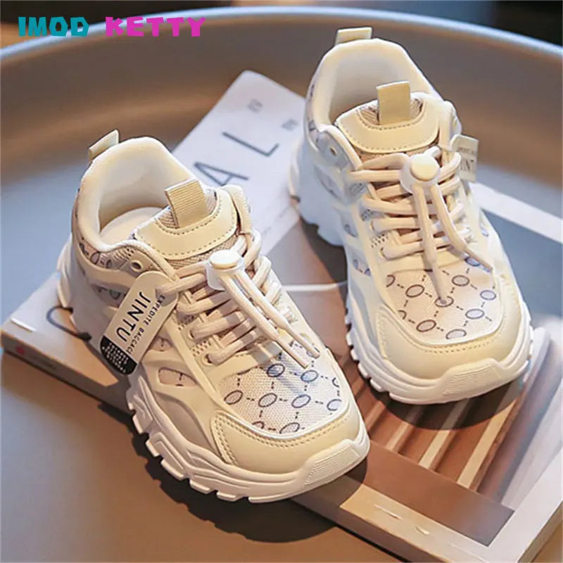 Cute Children Girls Shoes 2023 Autumn Casual Korean Edition children's kids shoes Comfortable Breathable Neutral kids Sneakers