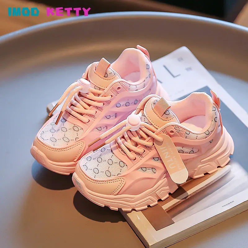 Cute Children Girls Shoes 2023 Autumn Casual Korean Edition children's kids shoes Comfortable Breathable Neutral kids Sneakers