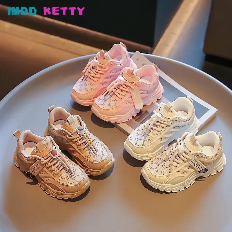 Cute Children Girls Shoes 2023 Autumn Casual Korean Edition children's kids shoes Comfortable Breathable Neutral kids Sneakers